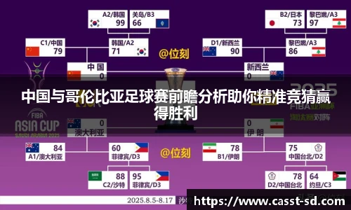 中国与哥伦比亚足球赛前瞻分析助你精准竞猜赢得胜利